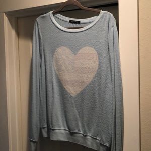 Wildfox Super soft pullover light blue sizeL